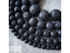 Вулканическая лава, шары 6,3-6,5/8,3-8,5/10,3-10,6/12,2-12,4 мм, цена за нить 38-39 см