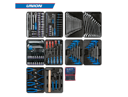 Набор инструментов 173 предмета, "UNION", для тележки, 10 ложементов KING TONY 932-000MRD-MT