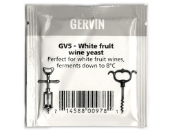 Дрожжи винные Gervin GV5, белое фруктовое вино