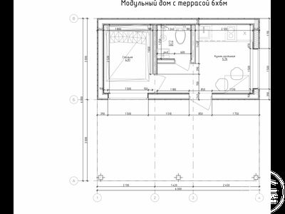 Модуль дома "Фиеста" (с крытой террасой)
