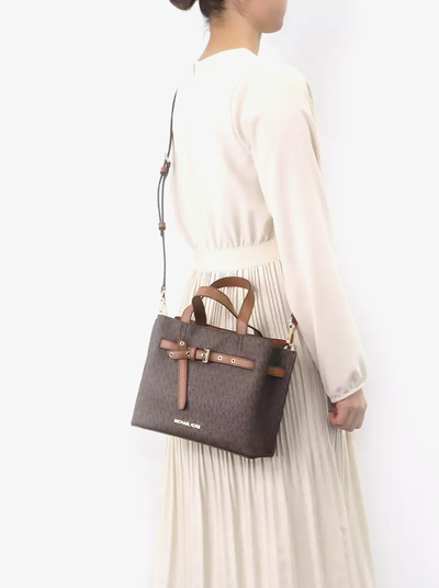 Сумка Michael Kors Emilia ACORN Medium коричневая