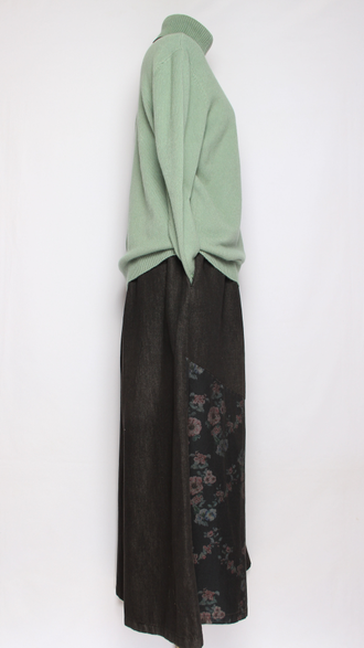 Свитер "Классика три пуговки" горчичный, оливковый р.46-52