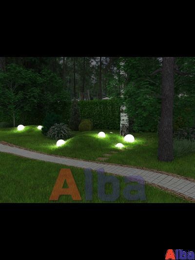 Шар 400мм Опал Светильник садово-парковый