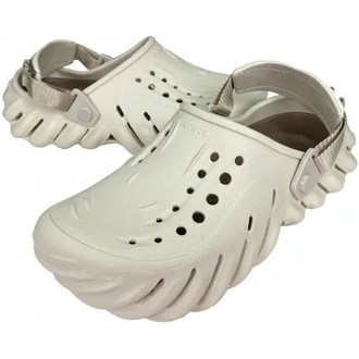 CROCS ECHO CLOG STUCCO КРЕМОВЫЕ С КОРИЧНЕВЫМ