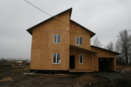 Дом из SIP-панелей по проекту «Солнечный» [223м²]. (Ленинградская область)