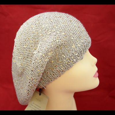 Летний берет вязаный Vizio Италия 5050 золото