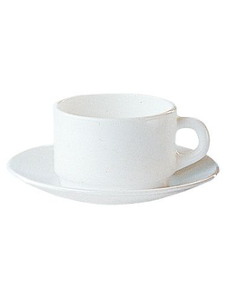 Чашка 220 мл. чайная d=77 мм. h=65 мм. штабелир., Блюдце d=140 мм. h=18 мм. Эвридэй /6/24/72/