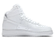 Кроссовки Nike Womens Air Force 1 High Triple White вид сбоку