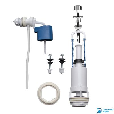 Арматура к смыв. бачку Уклад метал. шток бок.подв. (А110.56.14.3)