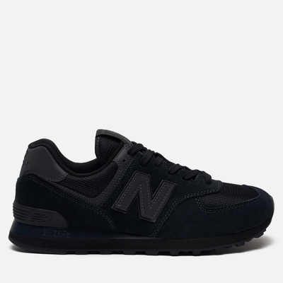 All black new balance 574 store