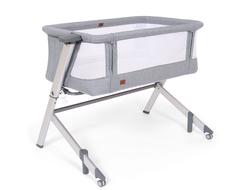 Приставная кроватка Nuovita Accanto Dalia Grigio chiaro, Argenteo/Светло-серый, серебристый