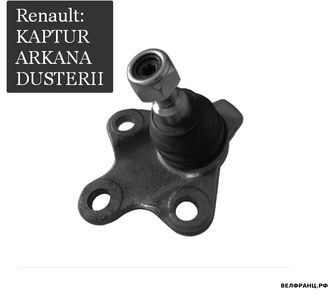 Шаровая опора к-т с метизами Renault Duster II Arkana Kaptur 2018&gt; KAPIMSAN 545040280R 545055413R