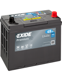 АККУМУЛЯТОР автомобильный EXIDE PREMIUM EA456 (Азиатский тип корпуса) R+ 45Ah 390А (En)