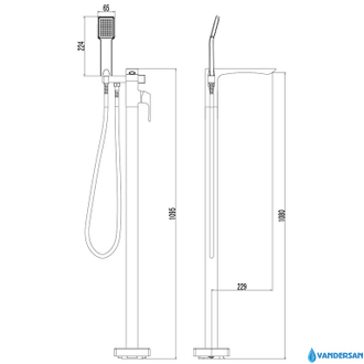 Смеситель для ванны Unit LM4544C