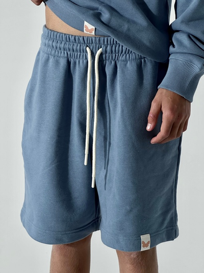 ШОРТЫ УНИСЕКС "ПРИЯТНО" ГОЛУБЫЕ