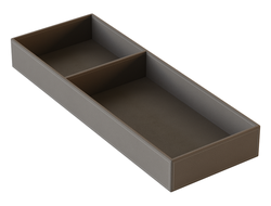 Лоток 2 отделения 150х410х50 (длина 1 секции 150 мм) экокожа Теплый серый FC0102.VP015.WGVPP.CM  ARISTO *