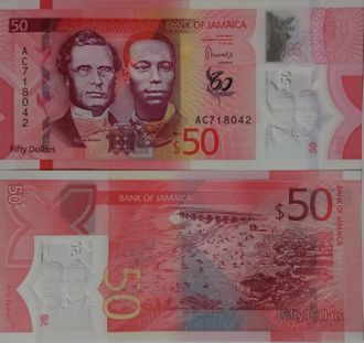 Ямайка 50 долларов 2022 г. (Пластик)