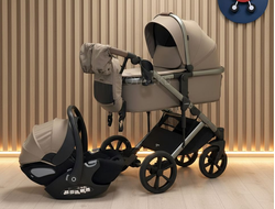 Детская коляска 3 в 1 Luxmom 710 Бежевый