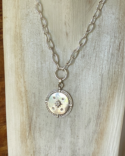 Колье "Звездное небо" цвет серебро A&C (Норвегия)