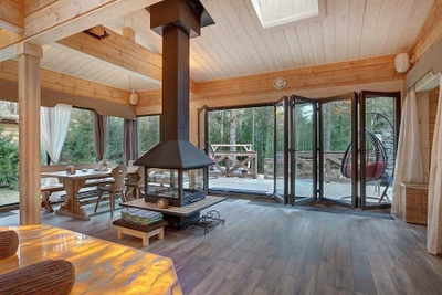 Баня из клееного бруса КБ-09, 90 м2