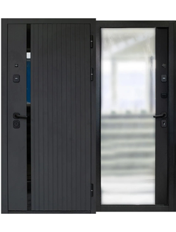 ТД 10 см 2МДФ Зеркало Макси Сатин Черный