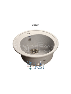 Керамическая мойка для кухни Granfest GF-R510 круглая мойка
