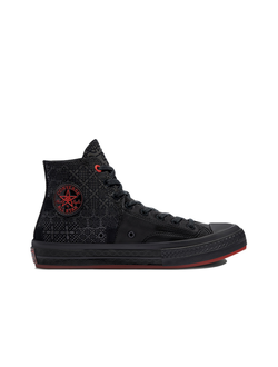 Кеды Converse All Star CNA total black черные высокие 170584C фото
