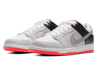 Nike Sb Dunk Low Am 90 Infrared (Белые) сбоку