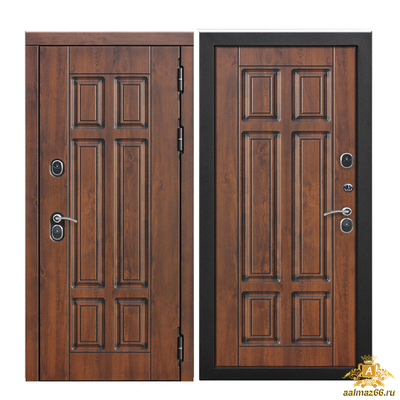 Двери с терморазрывом Isoterma МДФ/МДФ Винорит Грецкий орех 2050-960