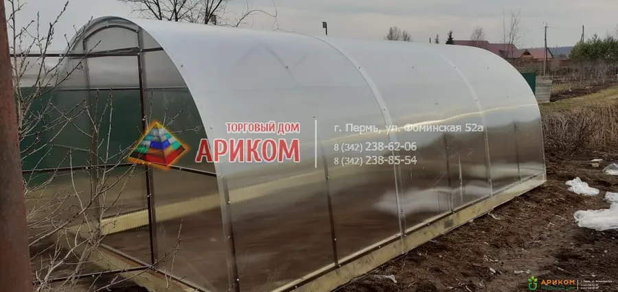 Теплицы и сотовый поликарбонат в Перми от Ариком