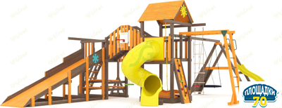 Всесезонная площадка IgraGrad С Мостик 2 с трубой SF Омск