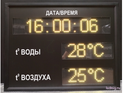 Электронное табло для бассейна, пляжа 530*690мм