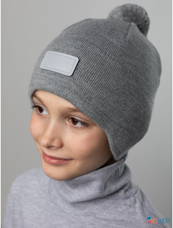 Шапка 24201-02 х/б подклад, серый 54-56