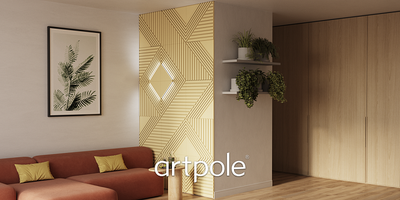 Гипсовая панель PIFAGOR + LED артикул D-0010