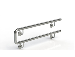 Двойной пристенный поручень из нержавеющей стали 5.08 см