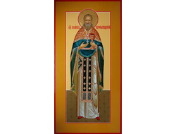 Иоанн Кронштадтский, Святой Праведный, иерей. Рукописная мерная икона.