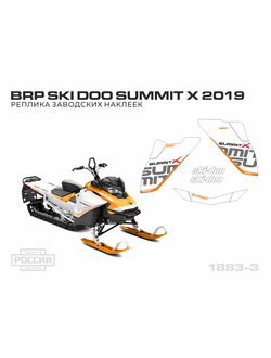 Наклейки на снегоход GEN4 G4 SKI DOO Summit X 2017 2018 2019 2020 скиду саммит мотопленка.рф