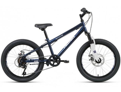 Детский велосипед  ALTAIR MTB HT 2.0 DISC темно синийсеребристый, рама 10,5"
