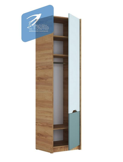 Шкаф-пенал ШК-001 РИЧ Мята/Сумеречный голубой (Стиль)