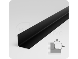 Алюминиевый внутренний уголок Лука УВО 18-27.2700.15 Черный