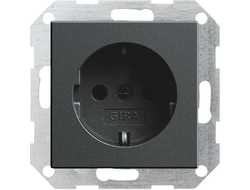 018828 Gira, Розетка 2P+E, антрацит