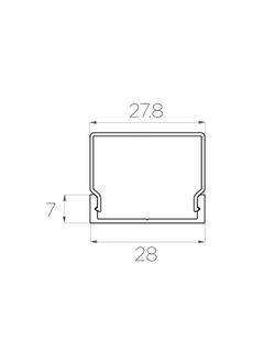 Алюминиевый профиль 4L-2807-S ANOD
