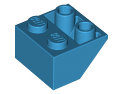 Slope, Inverted 45 2 x 2 with Flat Bottom Pin, Dark Azure (3660 / 6078297)