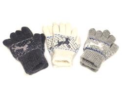 Шерстяные перчатки женские с оленями (без выбора цвета)