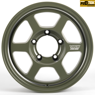 Комплект дисков R16 6,5J ET+0 5*139,7 RAYS 61143-DS171 Зеленый матовый с полировкой (81396)