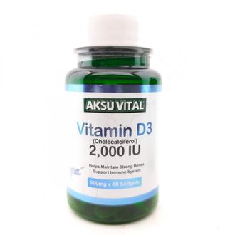 Витамин D3 (Vitamin D3) Aksu vital 60кап