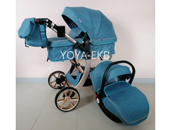 Детская коляска 3 в 1 Darex Морская волна