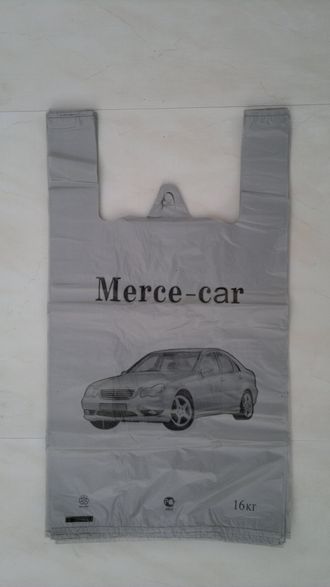 Пакет "Майка" Mers-car" 28х50-4.2гр  ЛАЙТ серый  /60упх50шт/ упаковка 3000шт