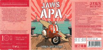 Фото крафтового пива Jaws APA American Pale Ale Jaws Brewery - craftminibar в Екатеринбурге