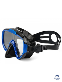 Маска с трубкой Sargan "ДАЙВА-С" черный/синий